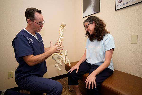 Chiropractor Round Rock TX Jim Pollard Exam Room